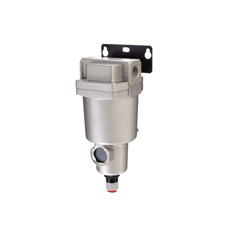 Filtro Separador de Agua 99% caudal 1,500 l/min, 3/8" NPT con Purga Automática (NC) - SMC AMG350C-N04BC - 157974