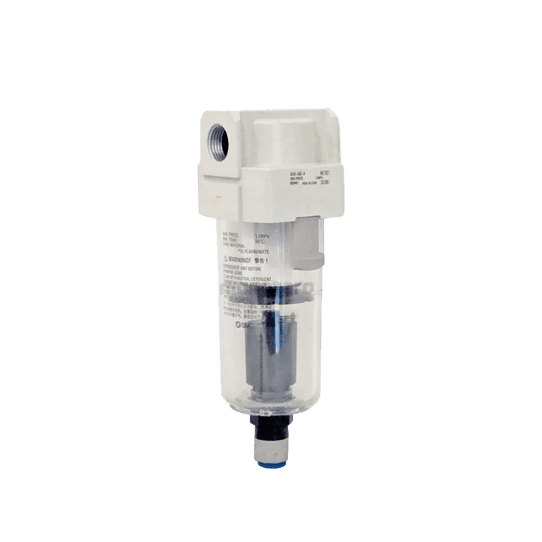 Filtro 5 μm para Aire Comprimido 5 μm 1/2" NPT Purga Automática  Vaso Policarbonato -SMC AF40-N04D-Z-D - 442429