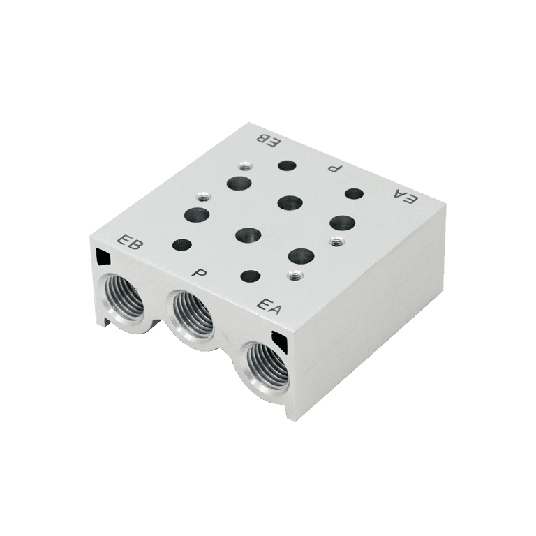 Manifold para Electroválvulas SY5000 Tipo 20, 2 Estaciones, RC 1/4" - SMC SS5Y5-20-02 - 006616