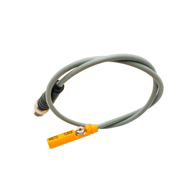 Sensor Magnético, Salida a Transistor (PNP), 1 NO, 3 hilos DC, Cable 10m, 10 ~ 30 VCD, IP67 - Turck BIM-UNT-AP7X 10M - 4685748 