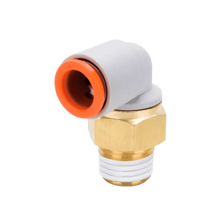 Conector Neumático Rápido Codo Manguera 1/2" x Racor 1/2" Latón - SMC KQ2L13-04AS - 195422