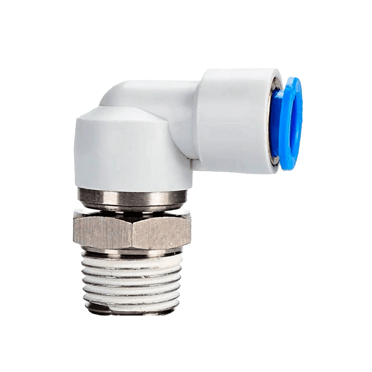 Conector Neumático Rotativo Codo Manguera 10 mm x RC 3/8" Macho, Plástico - SMC KSL10-03S - 013979