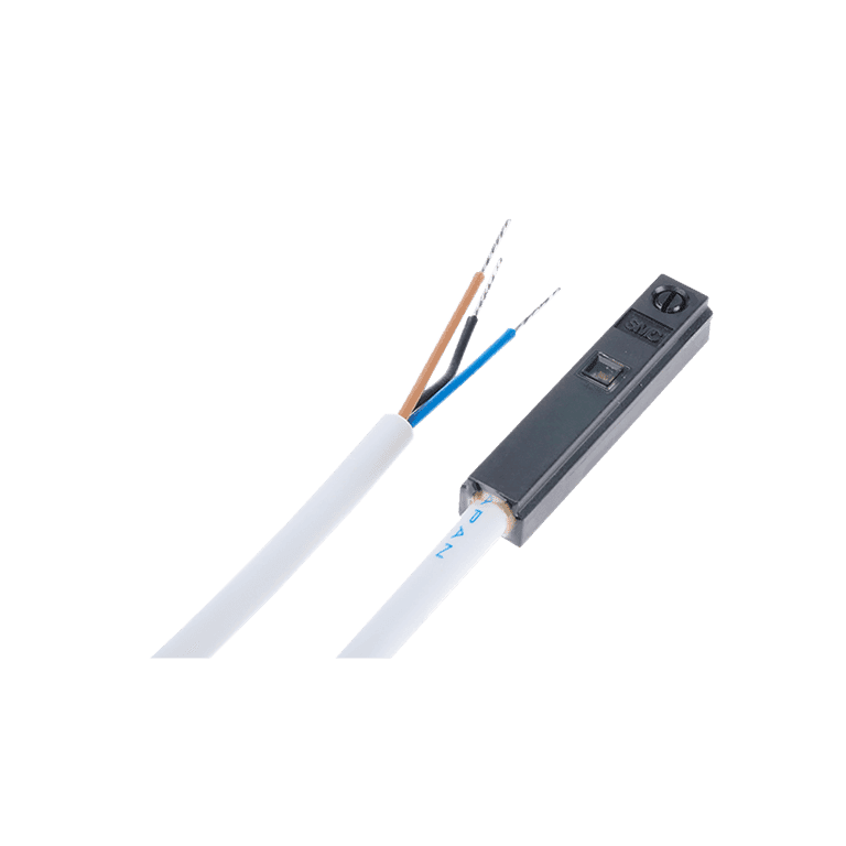 Sensor Magnético Estado Sólido PNP, En línea, 3 hilos DC, Cable de 3 metros, para Detección Magnética Cilindro Neumático montaje Directo - SMC D-Y7PL - 005492