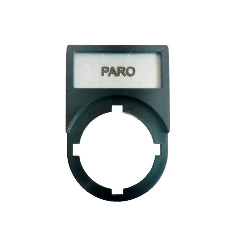 Etiqueta con Porta Etiqueta PARO para Señalización de Elementos ø 22 mm - Chint NP2-BZ31-PARO