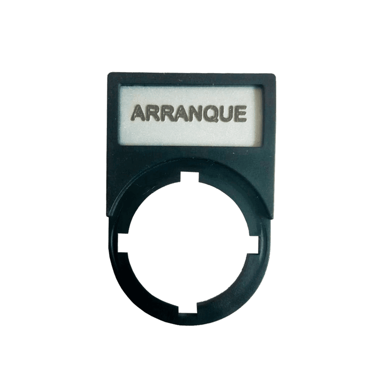 Etiqueta con Porta Etiqueta ARRANQUE para Señalización de Elementos ø 22 mm - Chint NP2-BZ31-ARRANQUE