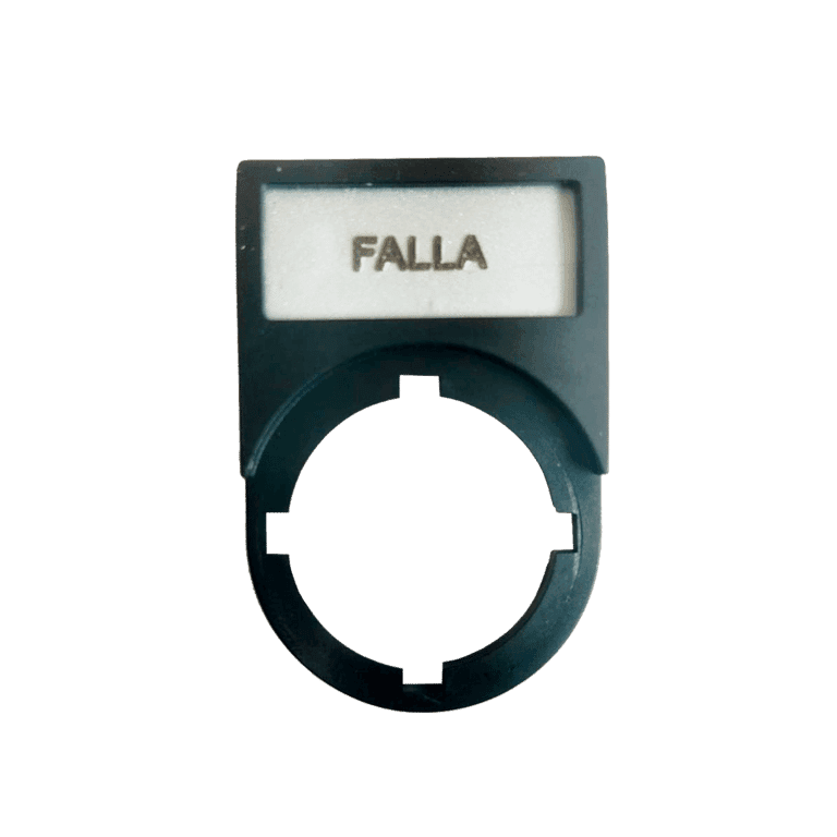 Etiqueta con Porta Etiqueta FALLA para Señalización de Elementos ø 22 mm - Chint NP2-BZ31-FALLA