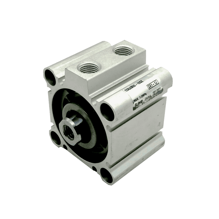 Cilindro Neumático Compacto ø 50 mm x 10 mm, RC 1/4", Doble Efecto, Sin Lubricación, Vástago Hembra - SMC CDQ2B50-10DZ - 164301