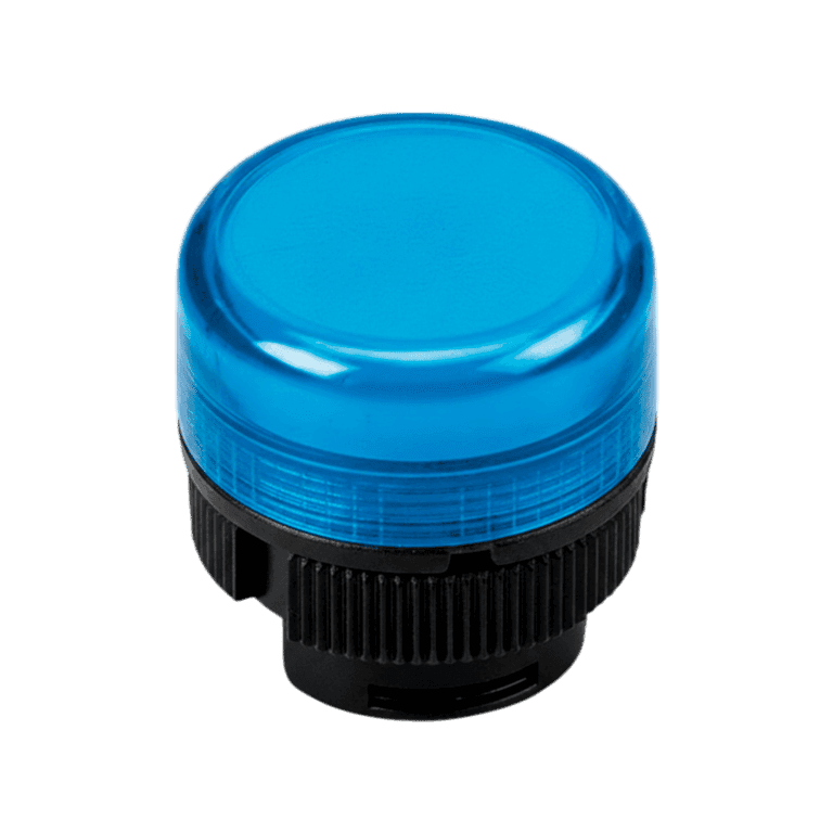 Cabeza de Piloto Luminoso Plástico Azul montaje ø 22 mm, IP40 - Chint - NP2-EV/6 - 575676