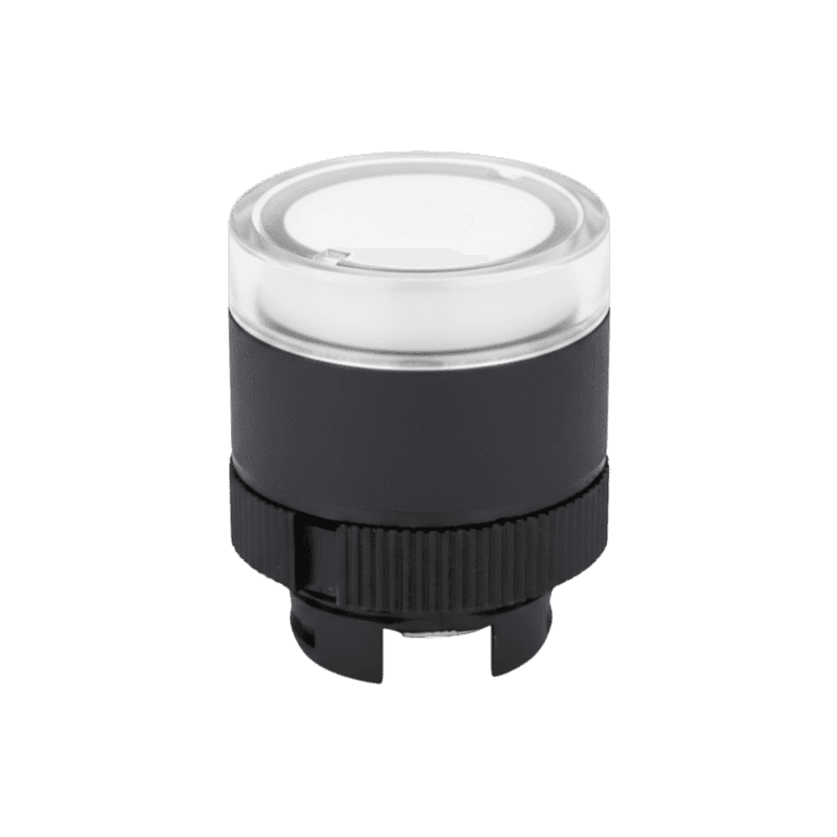 Cabeza de Pulsador Iluminado Momentáneo Plástico Blanco Rasante montaje ø 22 mm - Chint - NP2-EW31 - 575599