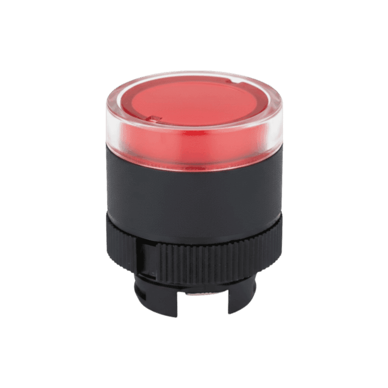 Cabeza de Pulsador Iluminado Momentáneo Plástico Rojo Rasante montaje ø 22 mm - Chint - NP2-EW34 - 575602