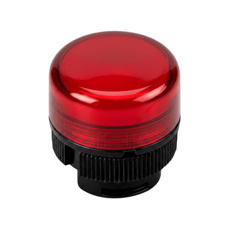 Cabeza de Piloto Luminoso Plástico Rojo montaje ø 22 mm, IP40 - Chint - NP2-EV/4 - 575672