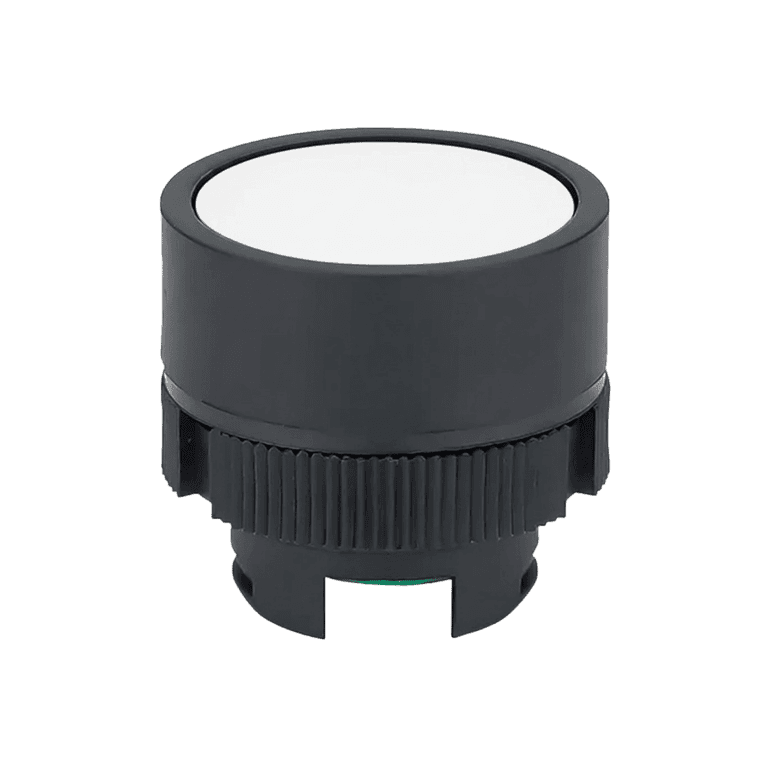 Cabeza de Pulsador Momentáneo Plástico Blanco Rasante montaje ø 22 mm - Chint NP2-EA1 - 574334 